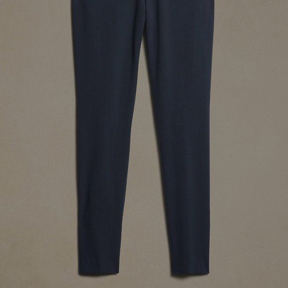 Banana Republic Ryan Slim Wool-Blend Pant size 0P Navy Blue - Picture 5 of 5